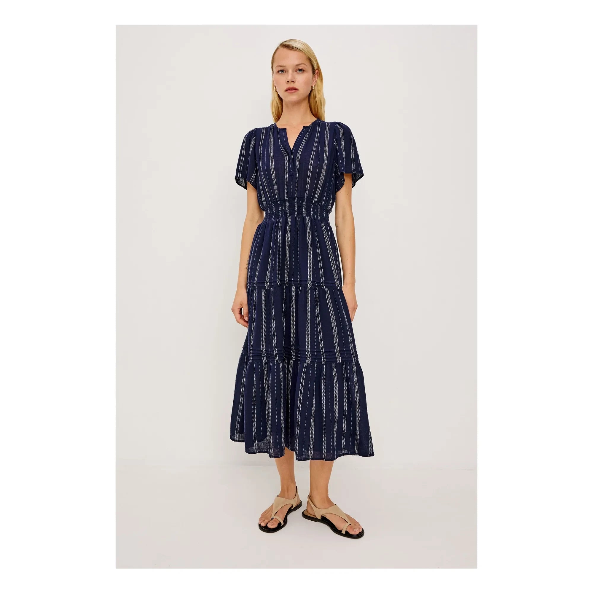 Rails - Cannes Striped Dress | Navy Blue