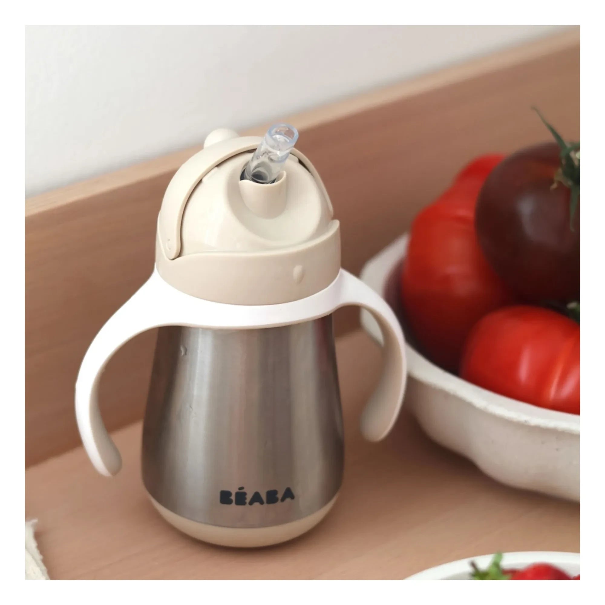 Béaba - Stainless Steel Straw Cup | Clay