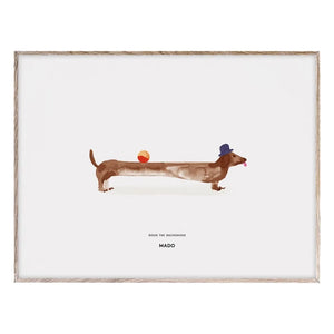 Mado - Doug the Dachshund Poster 40x30 cm