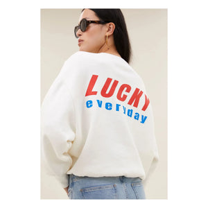 By Bar - Bibi Lucky Everyday Cotton Sweatshirt | White