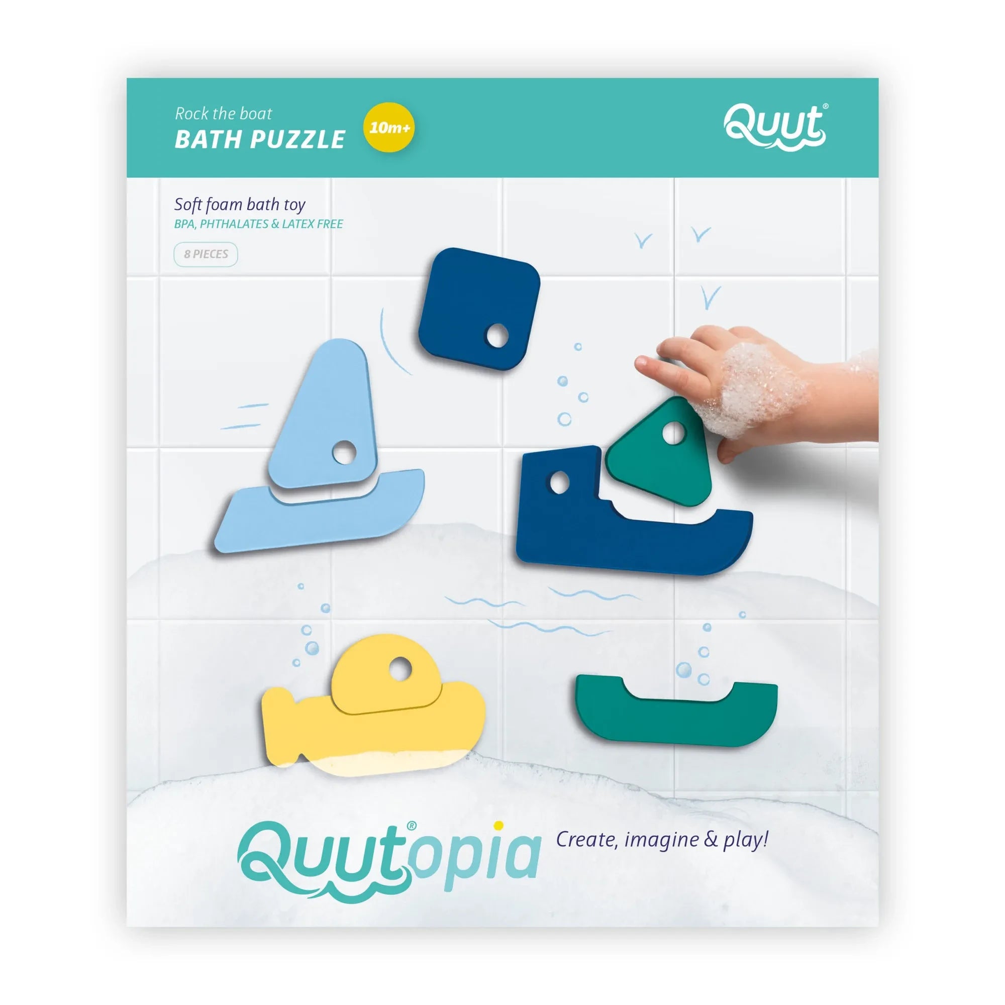 Quut - Sailors Bath Puzzle | Blue