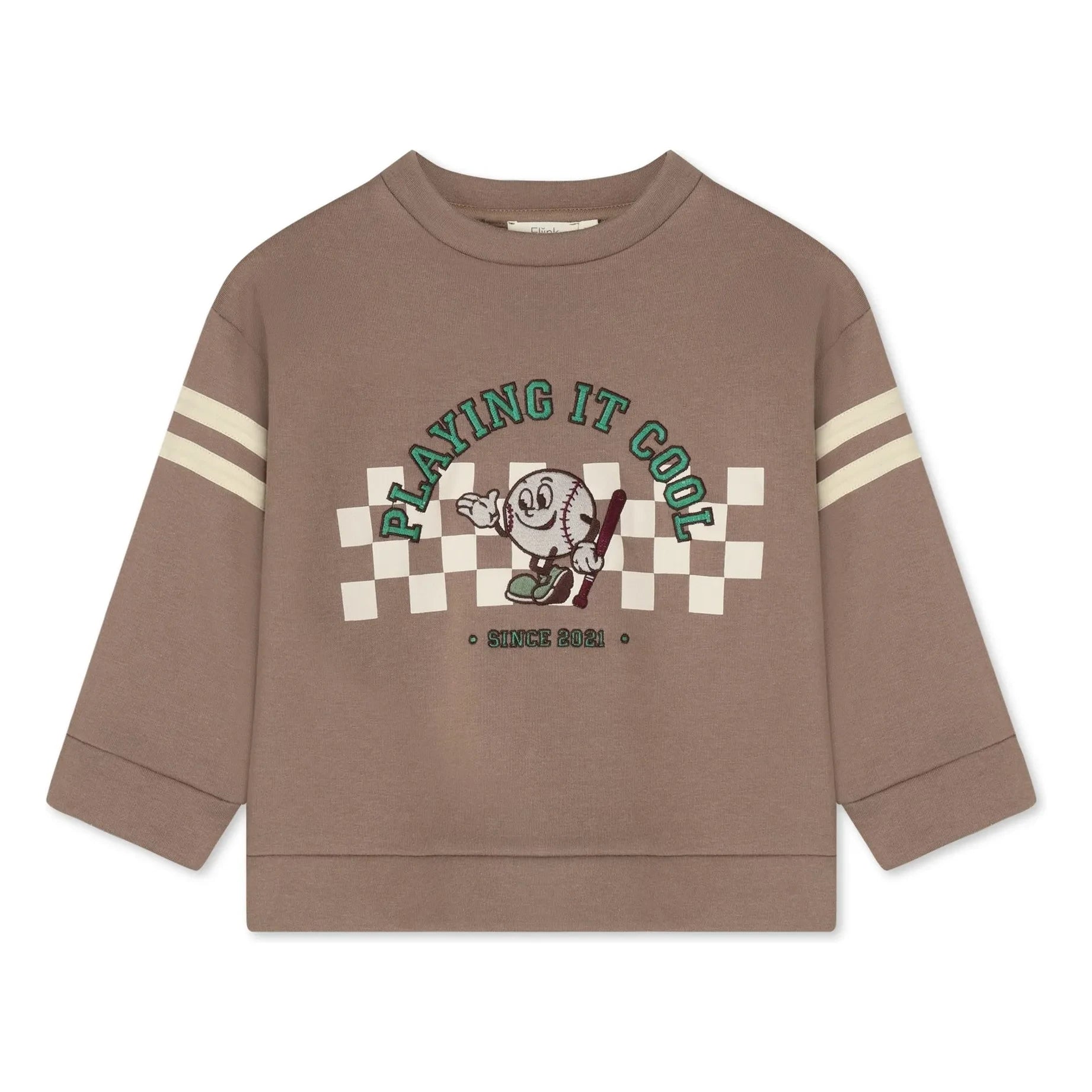 Fliink - Alvin organic cotton sweatshirt | Dark brown