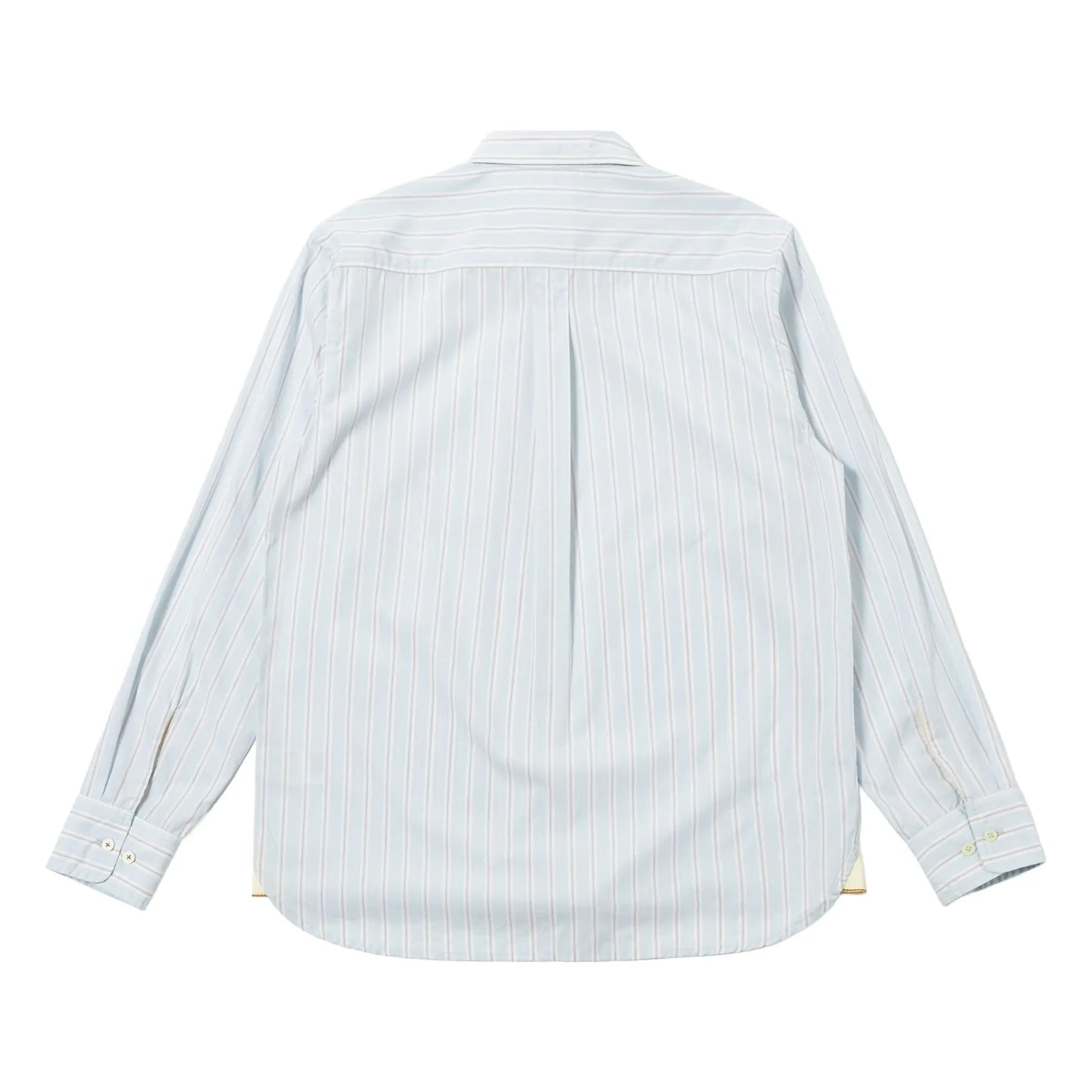 Universal Works - Lazy Day Striped Shirt | Light Blue