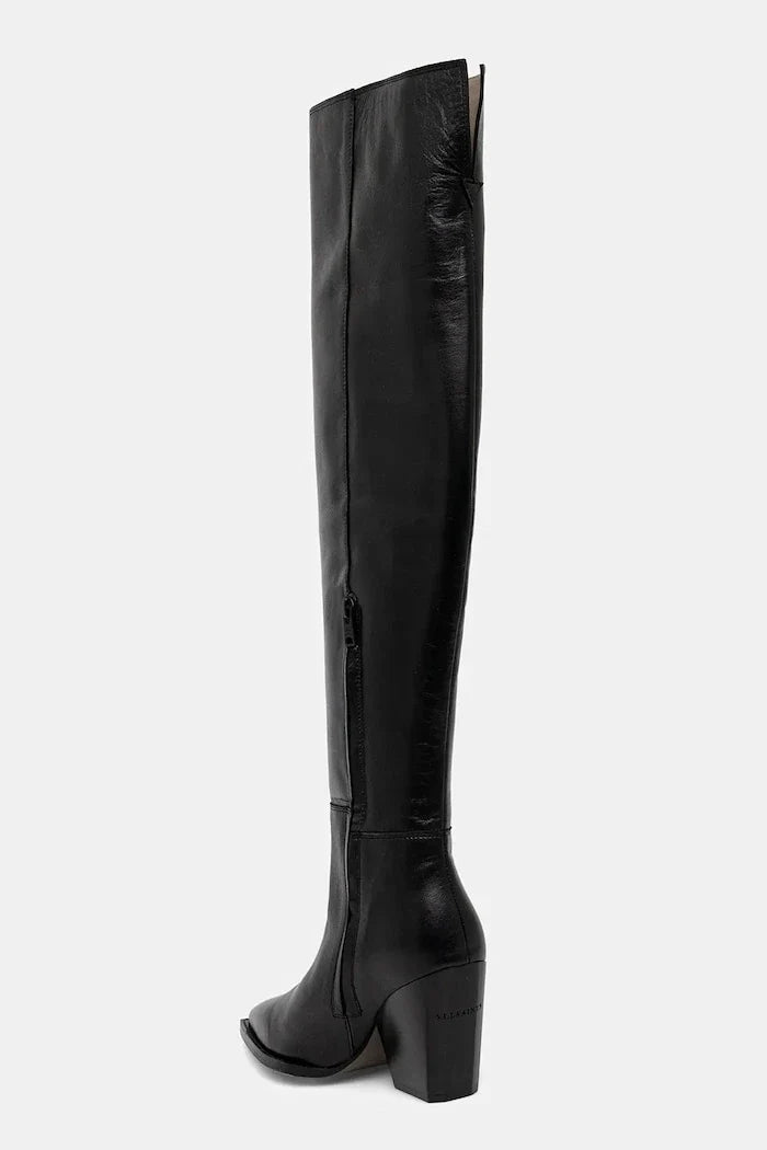 AllSaints Reina Zip Boot Deri Çizme