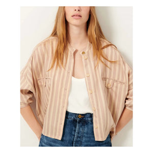 Sessùn - Orregia Striped Blouse | Dust Pink