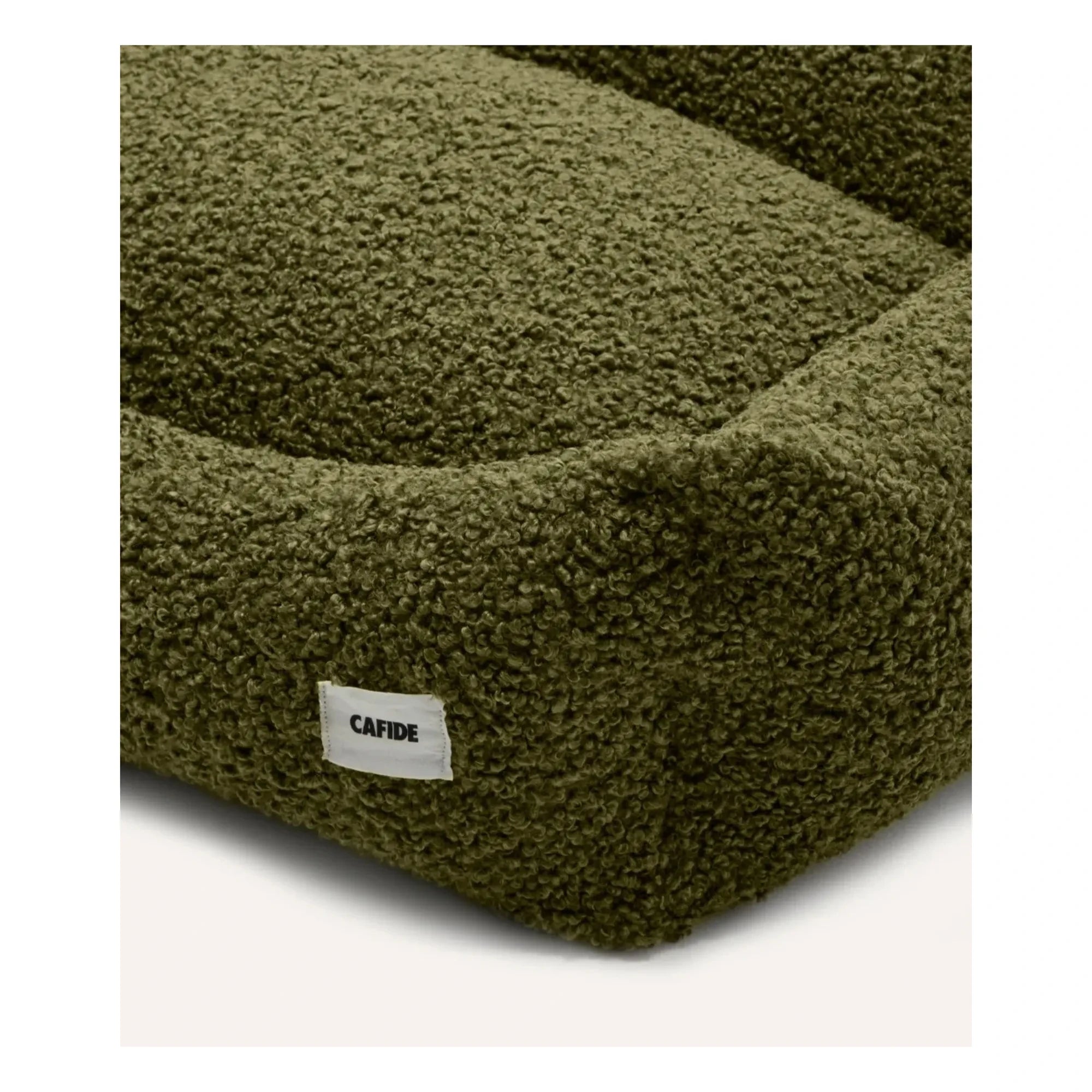 Cafide - Snozy Terry Dog Bed | Green
