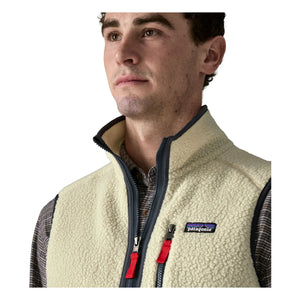 Patagonia - Retro Fleece Sleeveless Vest Made from Recycled Fibers | Natural