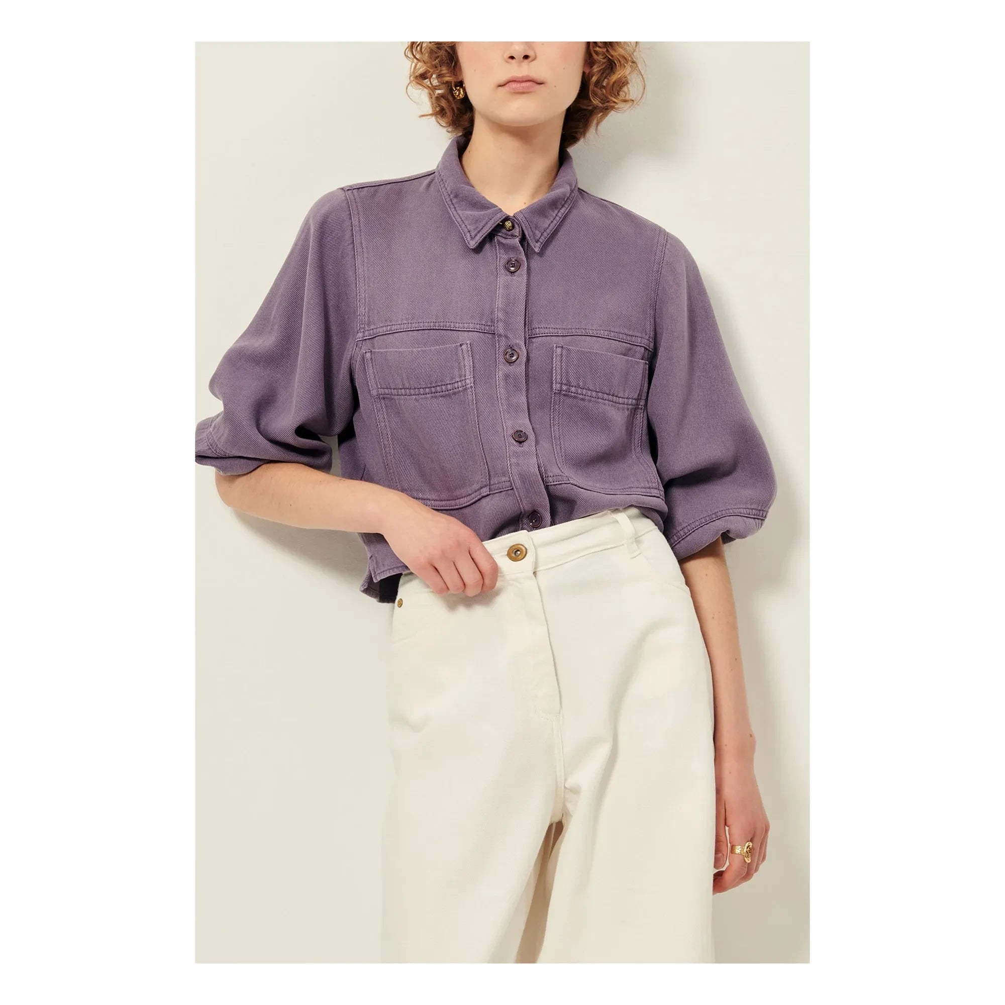 Sessùn - Leone overshirt | Purple