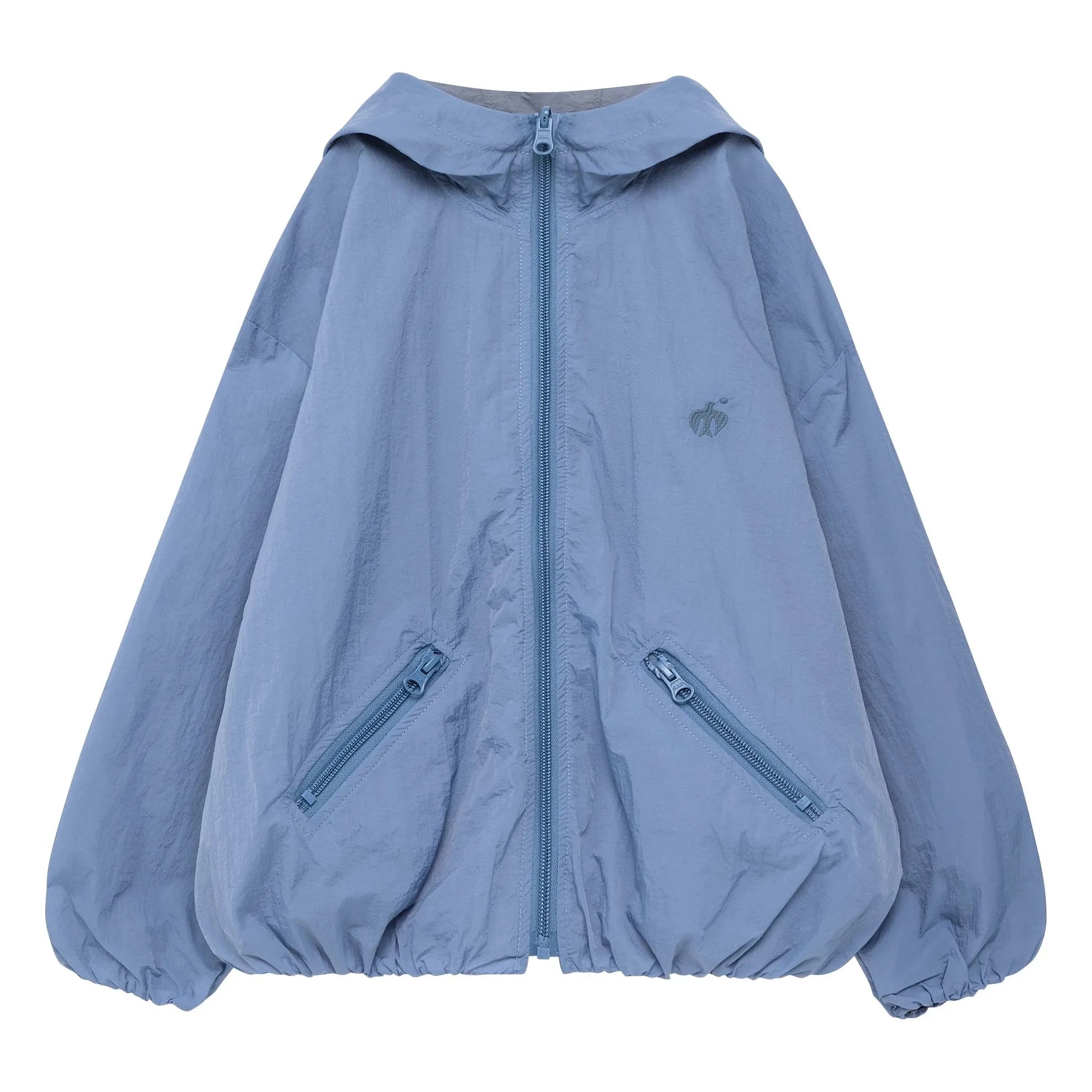 True Artist - N°2 Double-Sided Windbreaker | Gray Blue