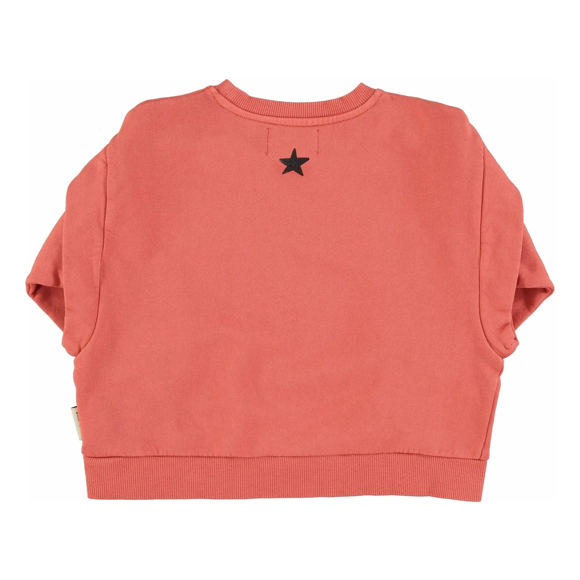 Piupiuchick - Groupie Organic Cotton Ruffled Sweatshirt | Coral