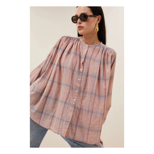 By Bar - Nyka Organic Cotton Blouse | Powder Pink