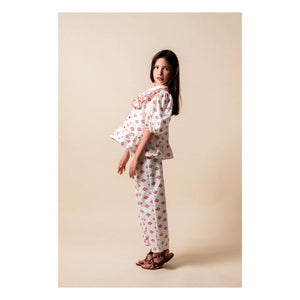 birinit - Monzón Organic Cotton Ruffled Shirt | White