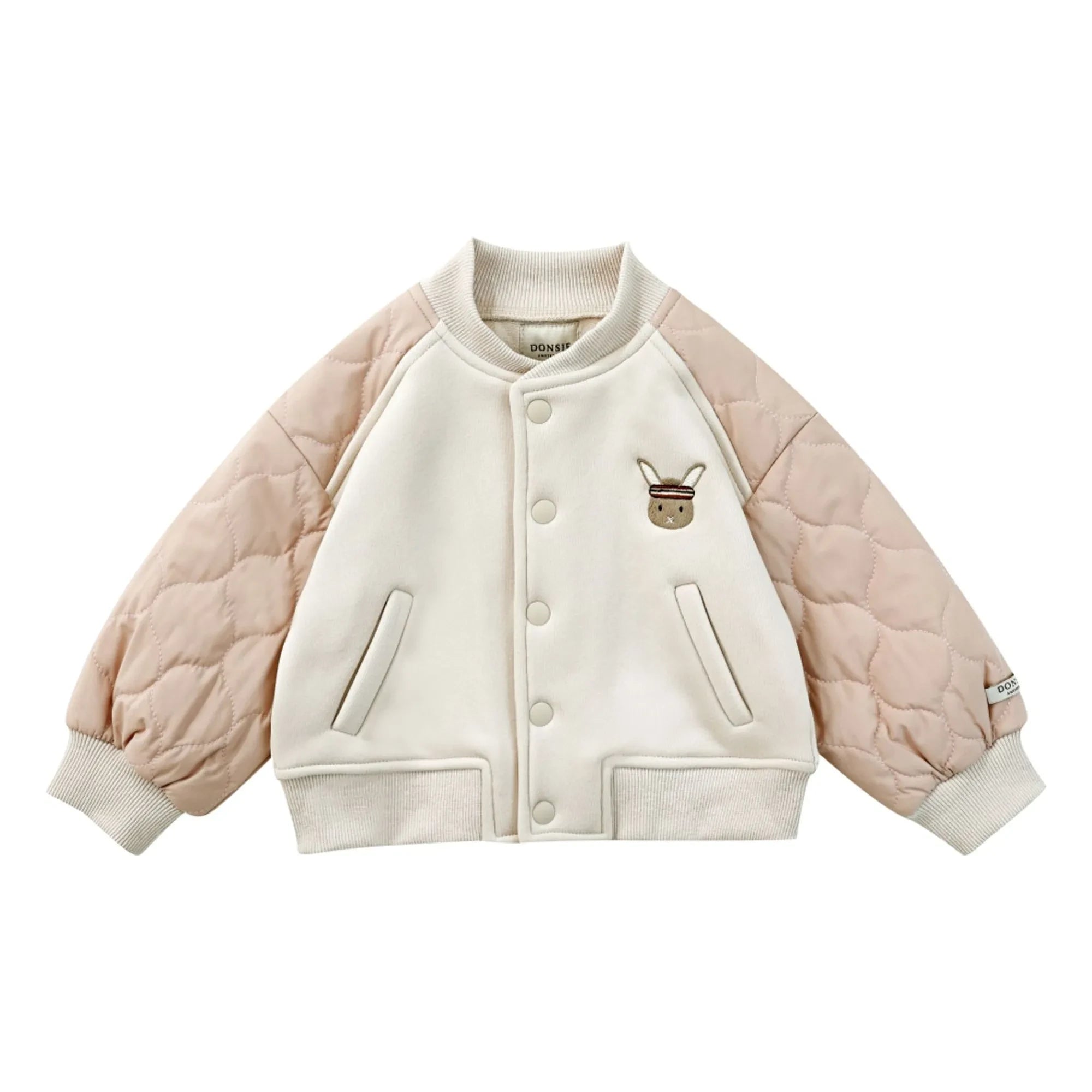 Donsje - Noal Bi-Material Bomber | Ecru