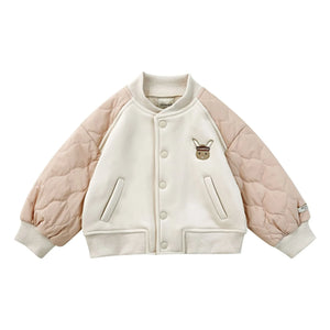 Donsje - Noal Bi-Material Bomber | Ecru