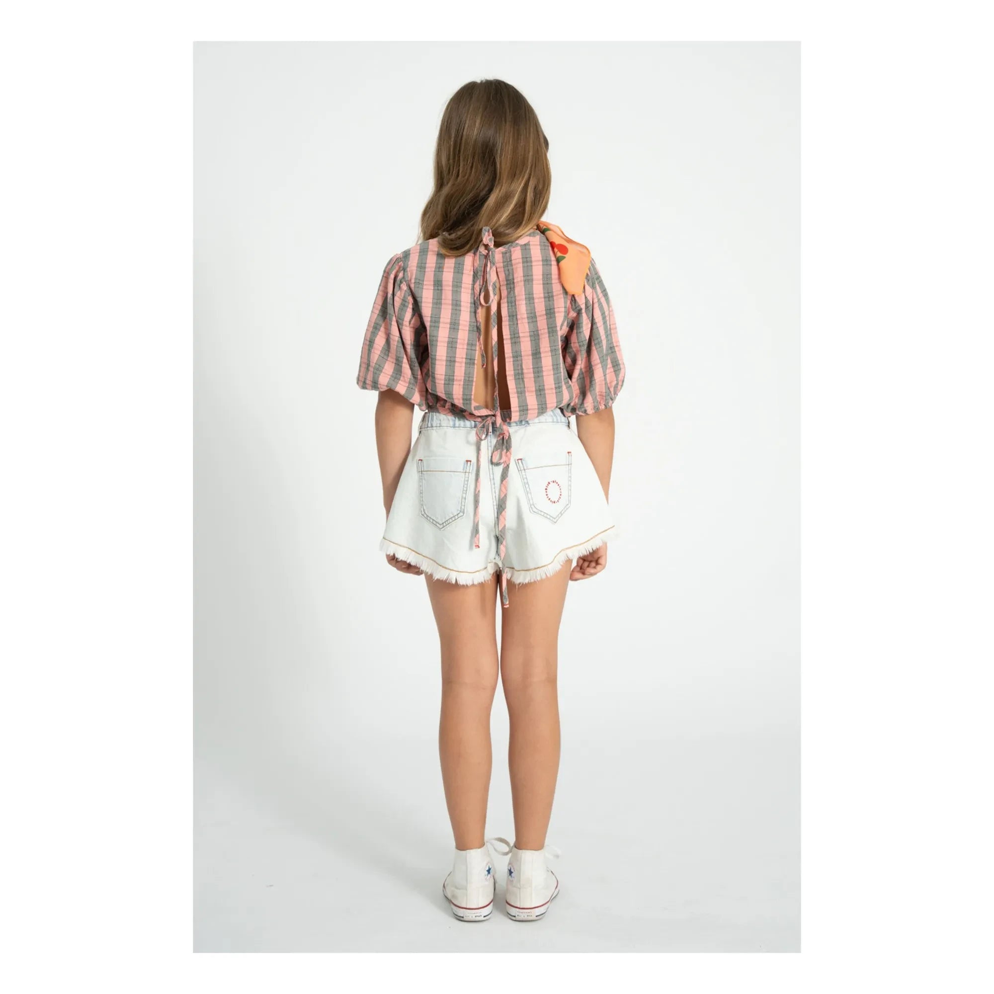 Piupiuchick - Distressed Denim Shorts | Washed Blue