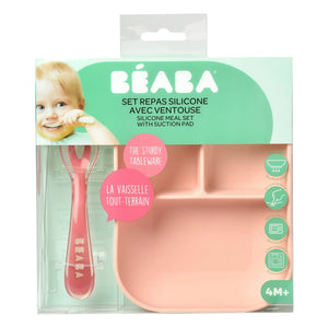 Béaba - Silicone Baby Feeding Set | Pink
