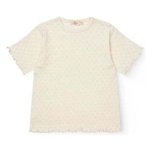 Copenhagen Colors - Pointelle Organic Cotton T-Shirt | Cream
