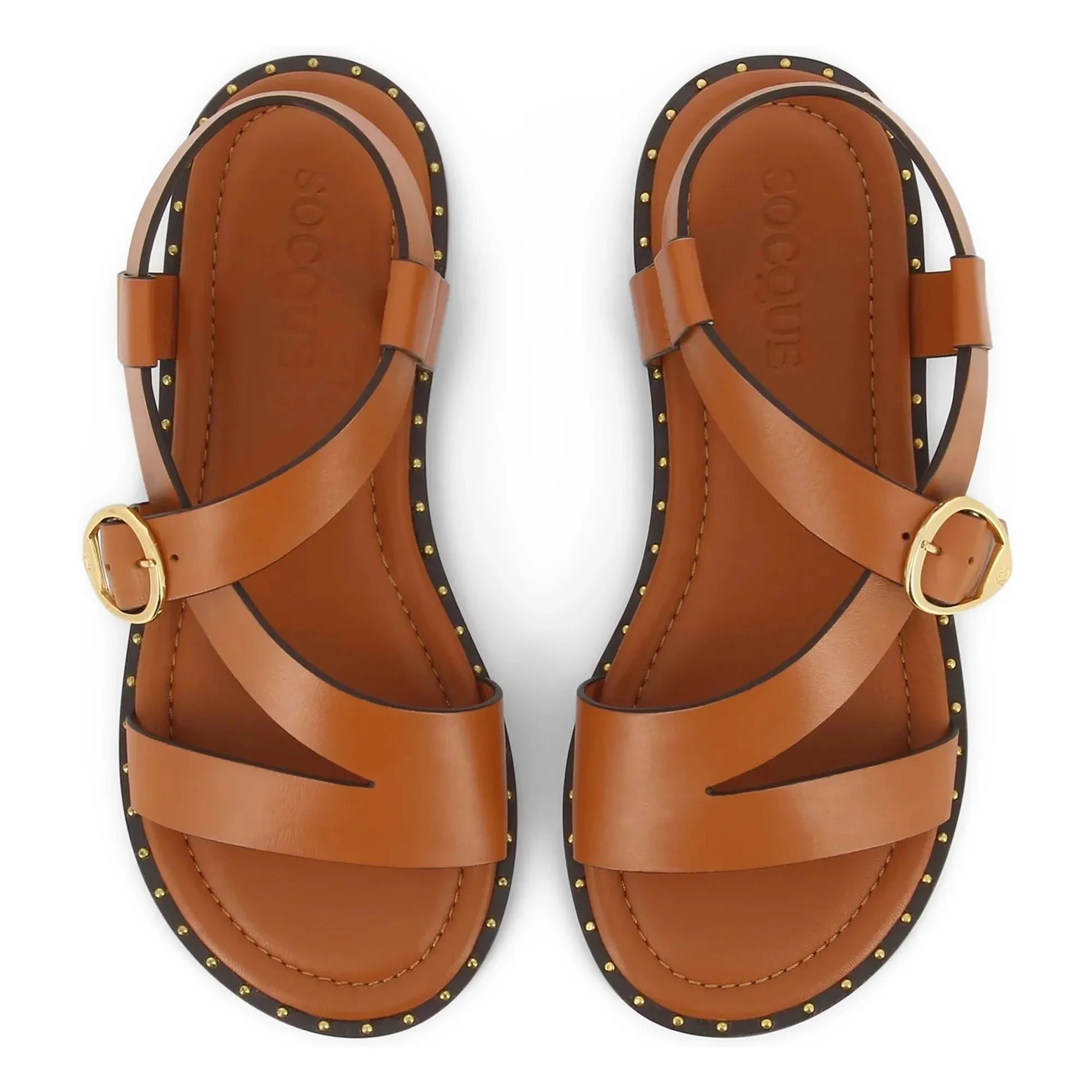 Socque Paris - Hydra Leather Sandal | Camel