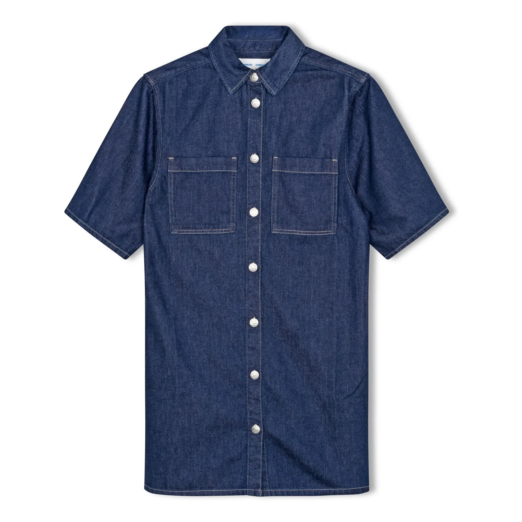 Samsoe Samsoe - Satilly organik pamuklu elbise | Denim brut