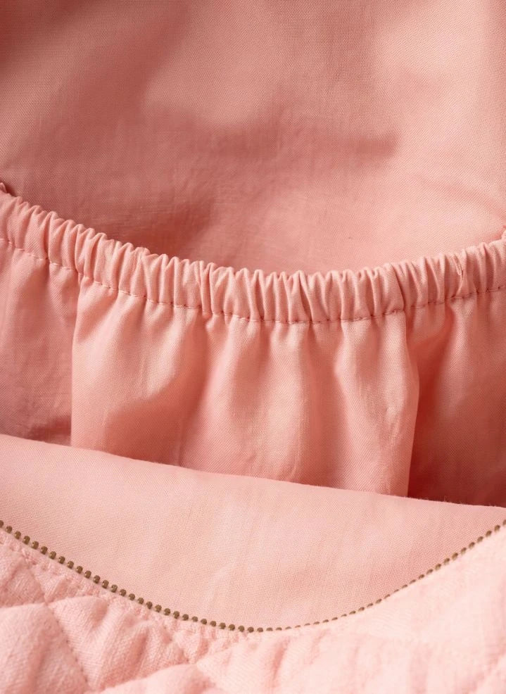 Editions Aimable - Suzanne baby diaper bag | Old Rose Gauze