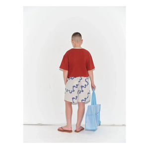 Main Story - Abstract Jogger Shorts Made of Organic Cotton | Ecru