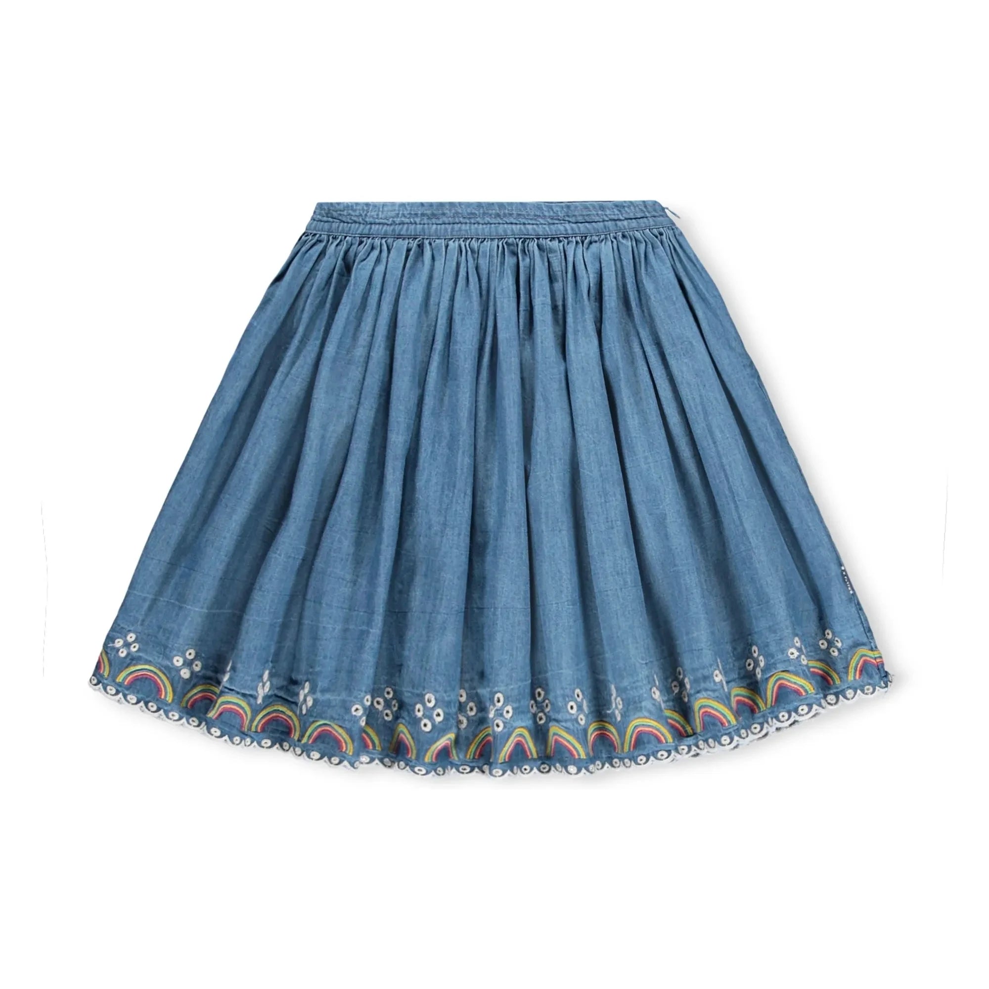 Molo - Bernie Rainbow Organic Cotton Skirt | Blue