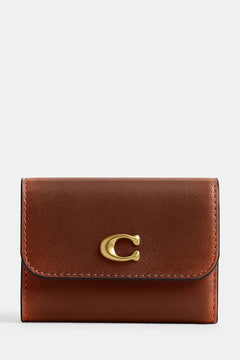 Coach kadın pasaport kılıfı, deri Essential Card Holder Wallet