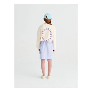 True Artist - No.7 Striped Seersucker Skirt | Blue