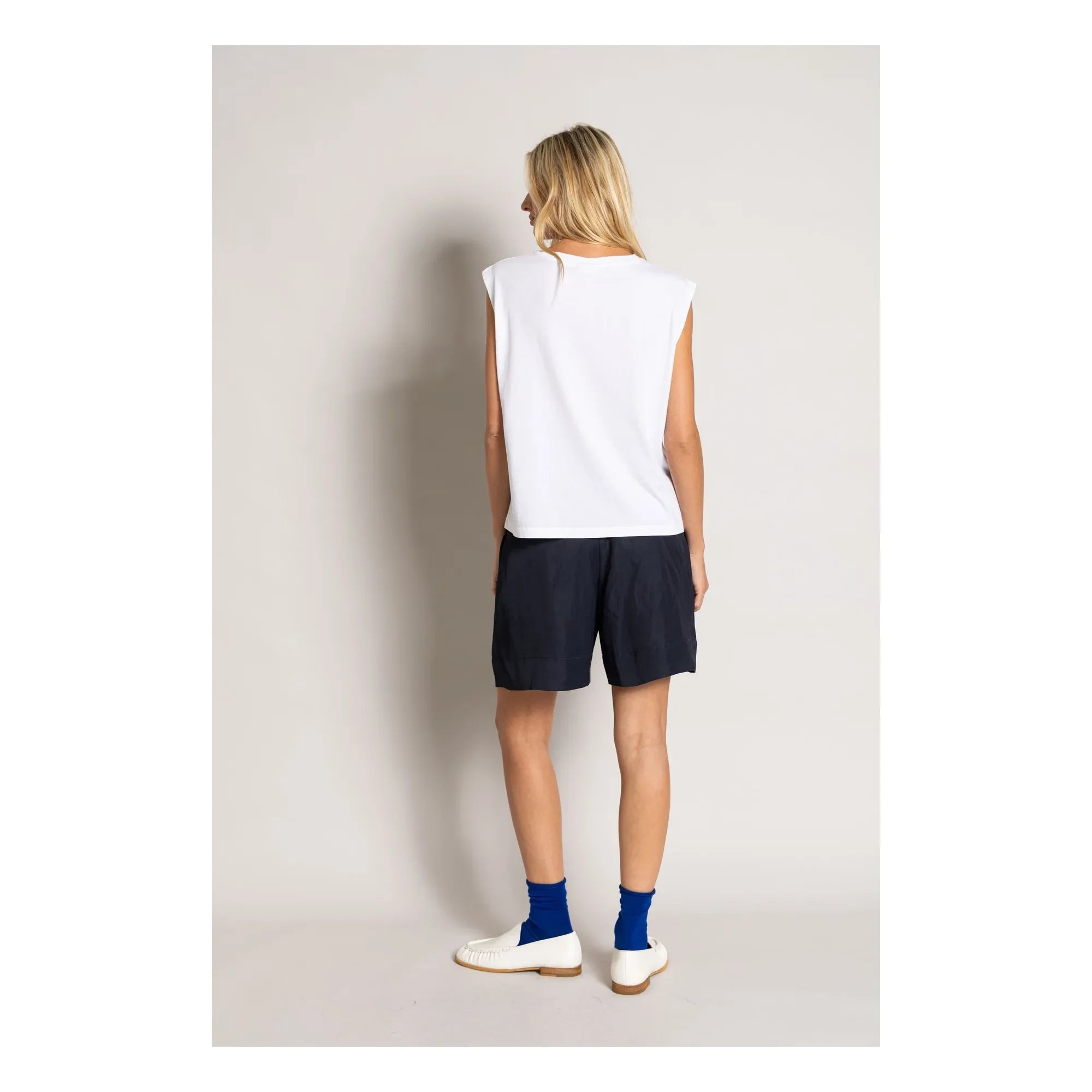 Smallable Woman - Freja Organic Cotton Sleeveless T-Shirt | White