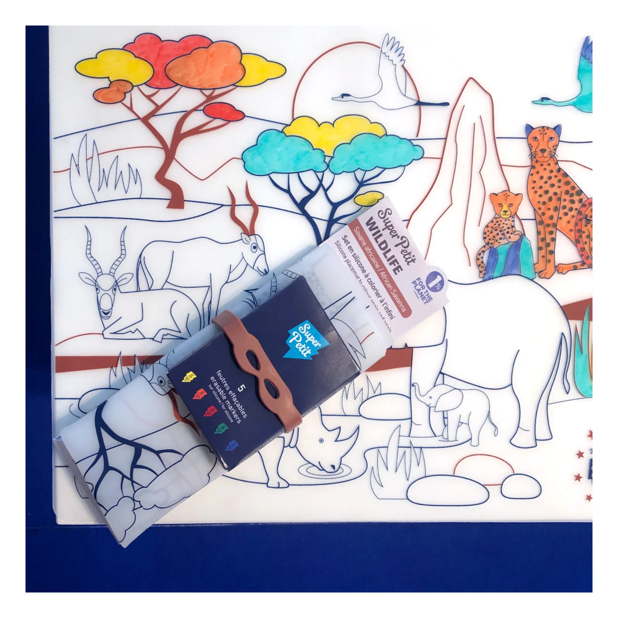 Superpetit - Savanna Colorful Play Mat | Rust