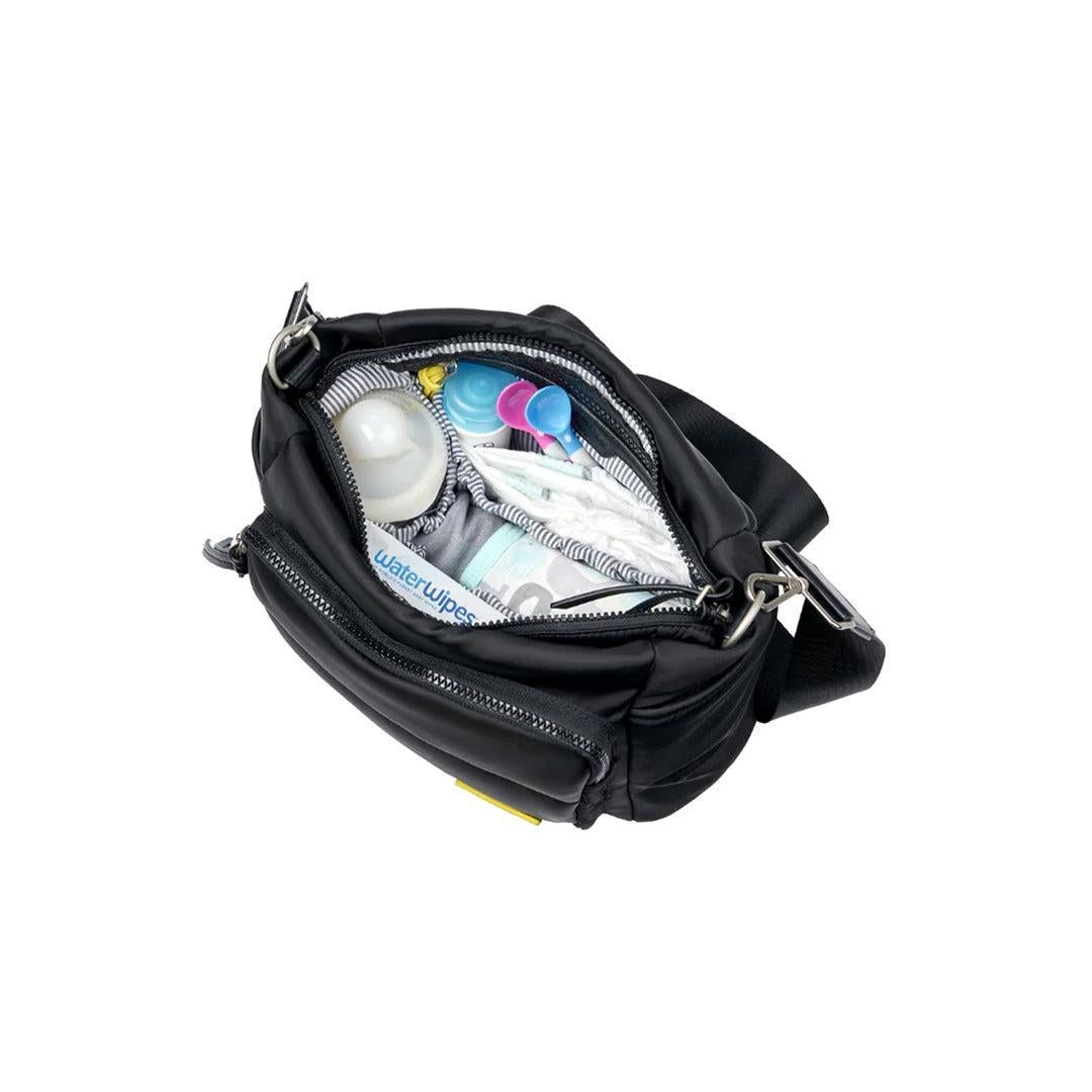 Bababing Joey Cross Body Changing Bag/ Stroller Organiser - Black-Changing Bags-Black- | Natural Baby Shower