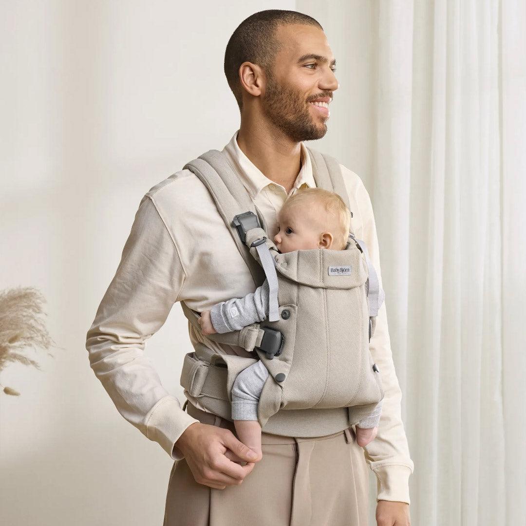 BabyBjorn Harmony Woven Melange - Light Beige-Baby Carriers-Light Beige-One Size | Natural Baby Shower
