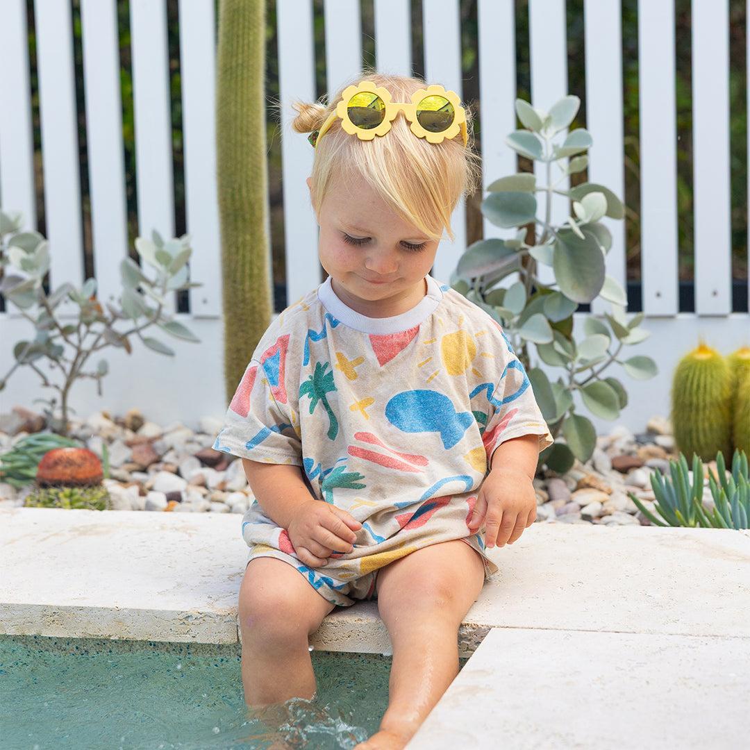 Babiators Polarised Flower Sunglasses - Sun Ray-Sunglasses-Sun Ray-0-2y | Natural Baby Shower