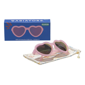Babiators Polarised Heart Sunglasses - Frosted Pink-Sunglasses-Frosted Pink-0-2y (Junior) | Natural Baby Shower