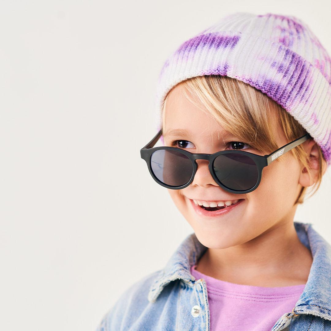 Babiators Polarised Keyhole Sunglasses - Jet Black Smoke-Sunglasses- | Natural Baby Shower
