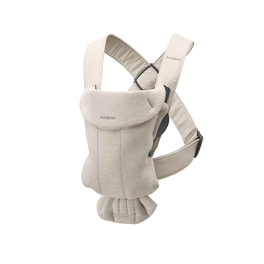 BabyBjorn Mini 3D Jersey Baby Carrier - Light Beige-Baby Carriers- | Natural Baby Shower