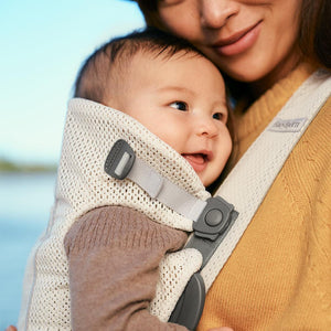 BabyBjörn Mini 3D Mesh Baby Carrier - Cream-Baby Carriers-Cream- | Natural Baby Shower