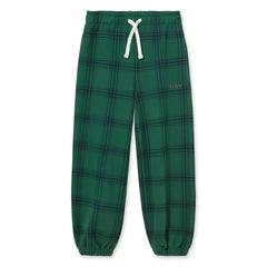 Tinycottons - Organic Cotton Plaid Jogger Pants | Green