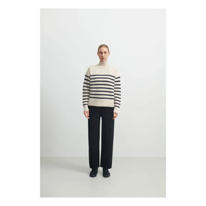 FUB - Marinière Wool Sweater - Women's Collection | Off-white
