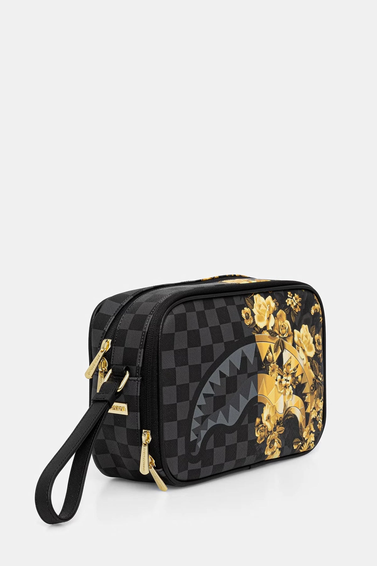 Sprayground - Gray Faux Leather Cosmetic Bag 910B9005NSZ