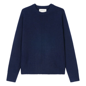 Bompard - Cashmere Ribbed Crew Neck Sweater | Navy Blue