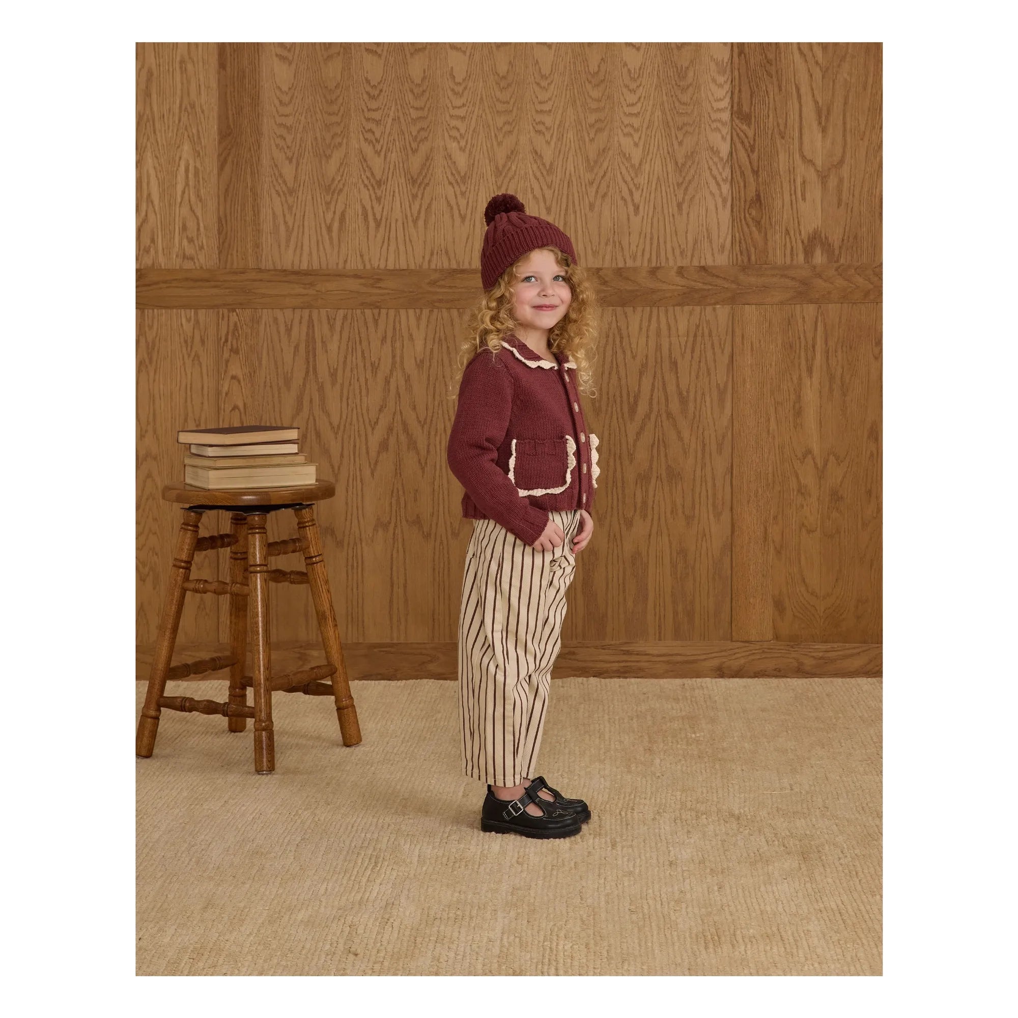 Rylee + Cru - Striped Barrel Pants | Off-white