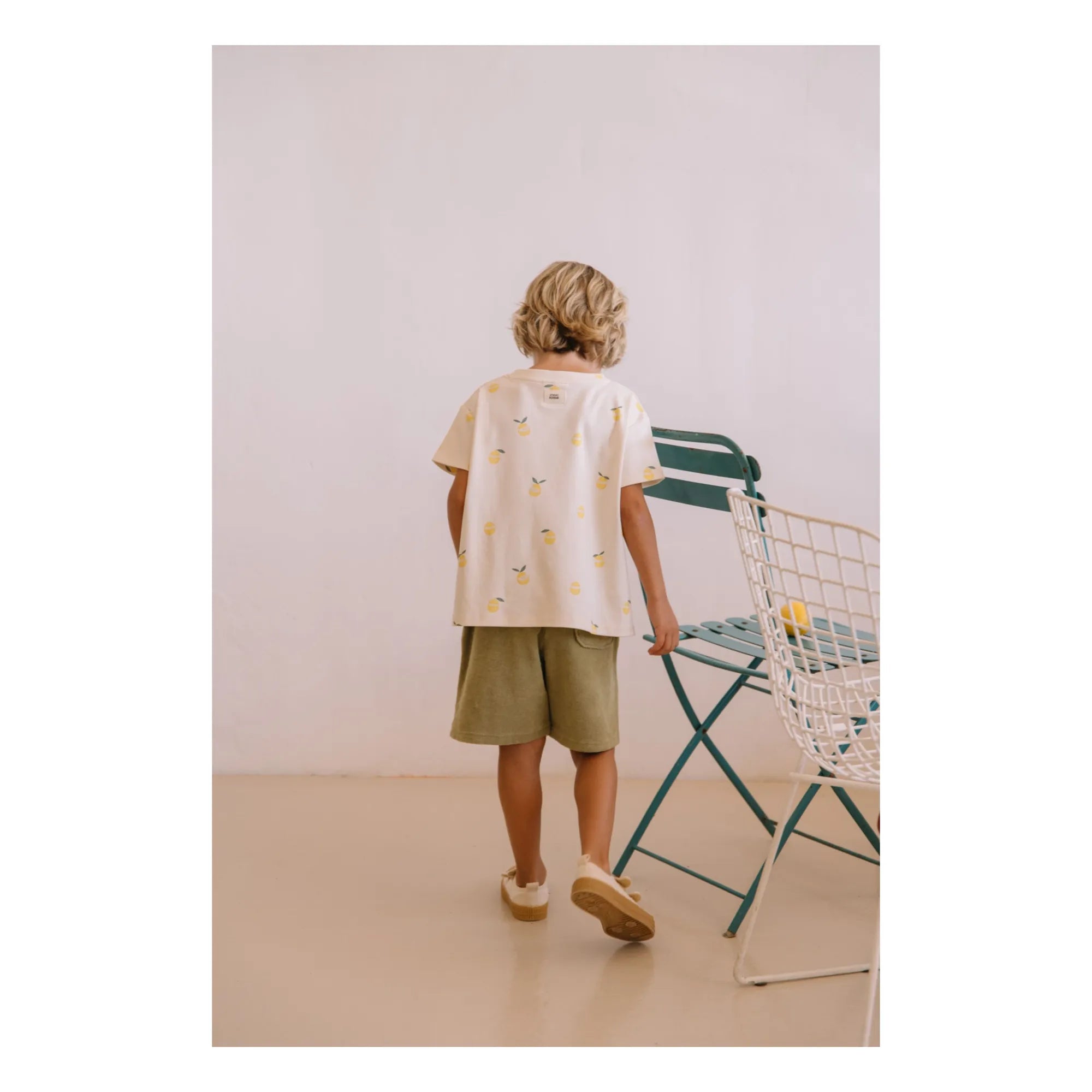 Studio Bohème - Basile Organic Cotton Towel Shorts | Khaki