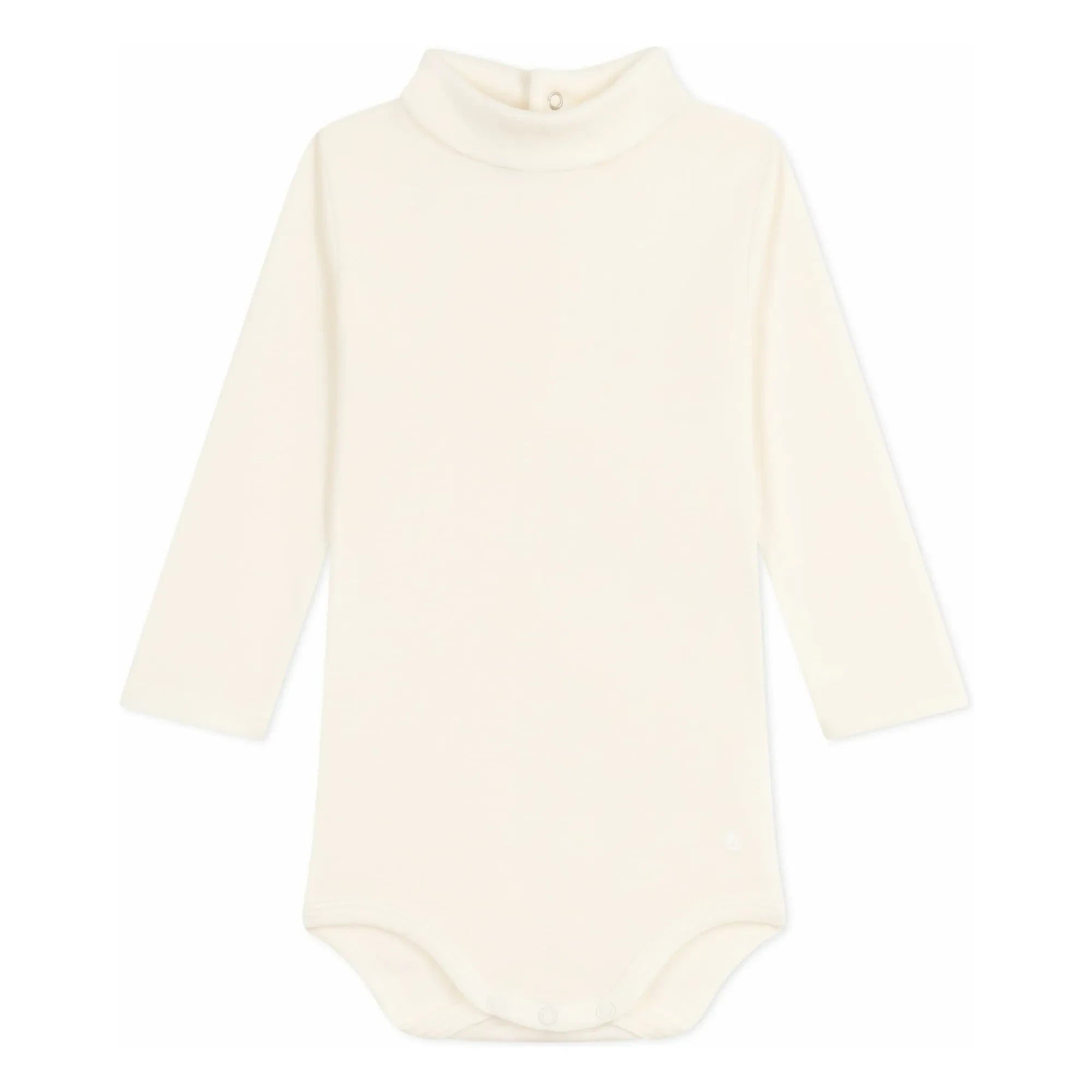 Petit Bateau - Organic cotton turtleneck bodysuit | Ecru