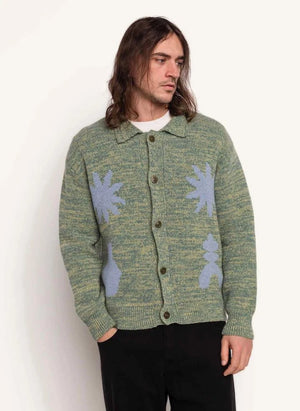 Olow - Cardigan | Heather Green
