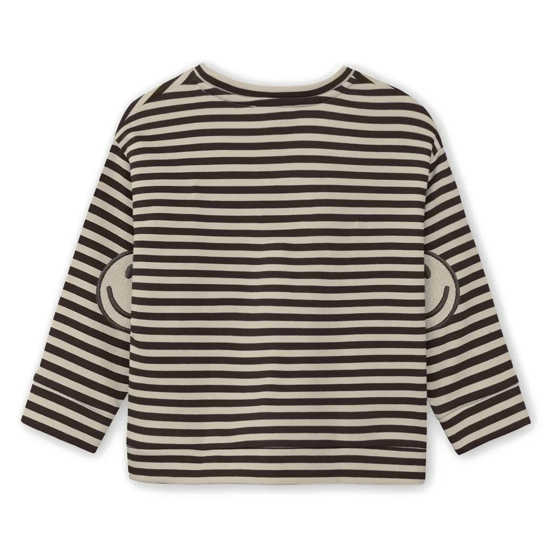 Fliink - Alvin Çizgili Organik Pamuklu Sweatshirt | Kahverengi