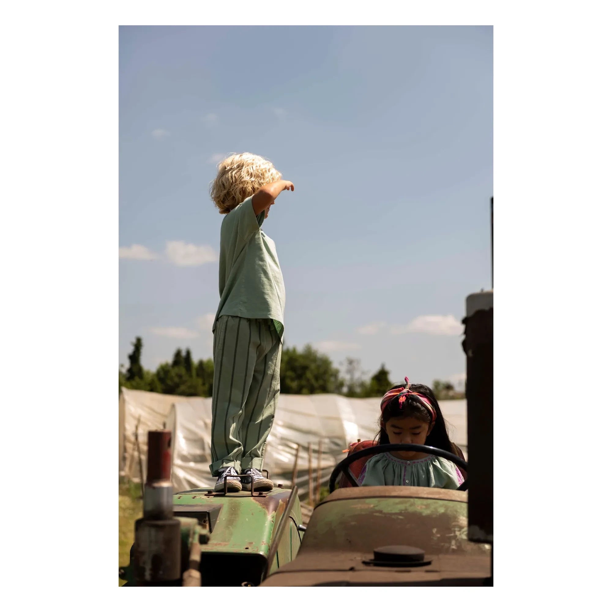 Jenest - Oversized T-shirt Ben On My Way Organic Cotton | Badem Green