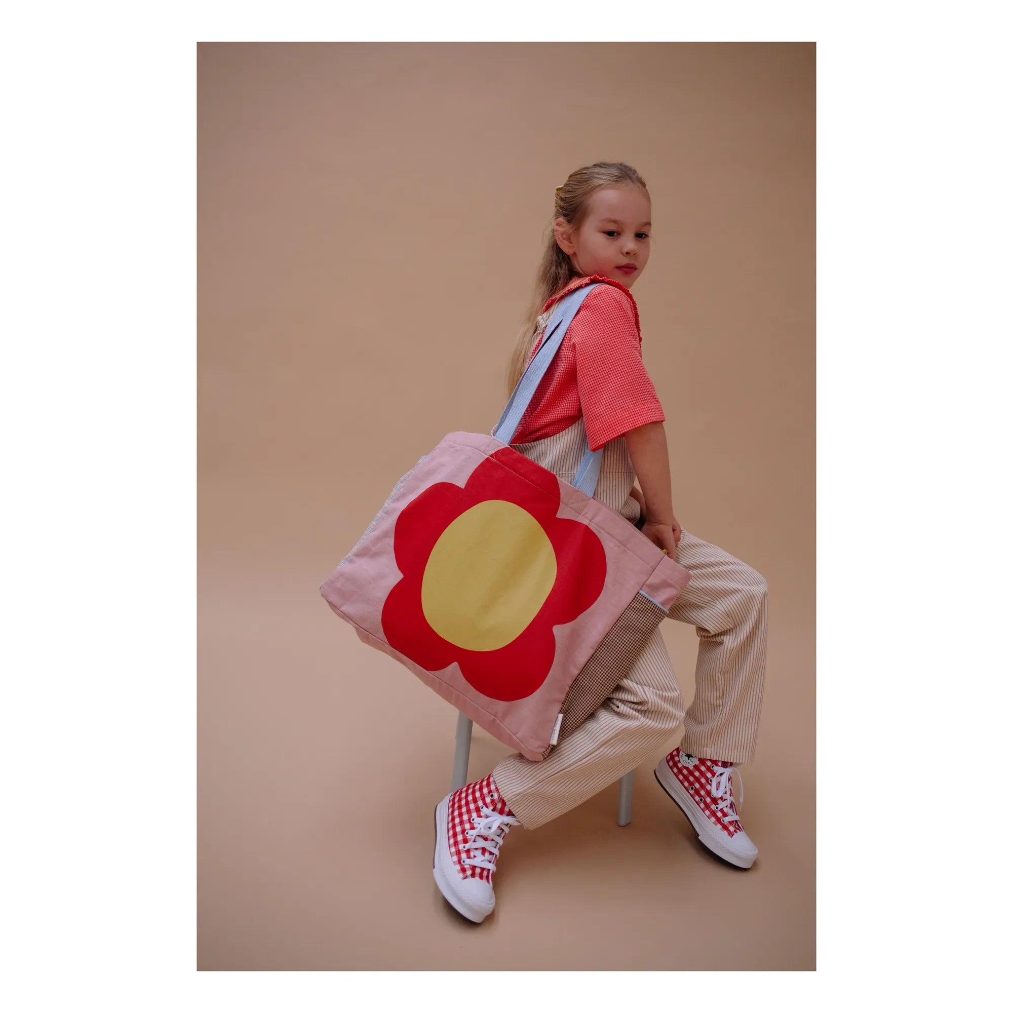 Sticky Lemon - Cabas Fleur | Powder Pink