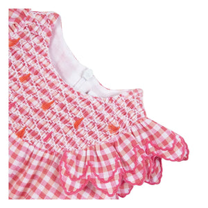 Tartine et Chocolat - Gingham Gingham Dress | Pink
