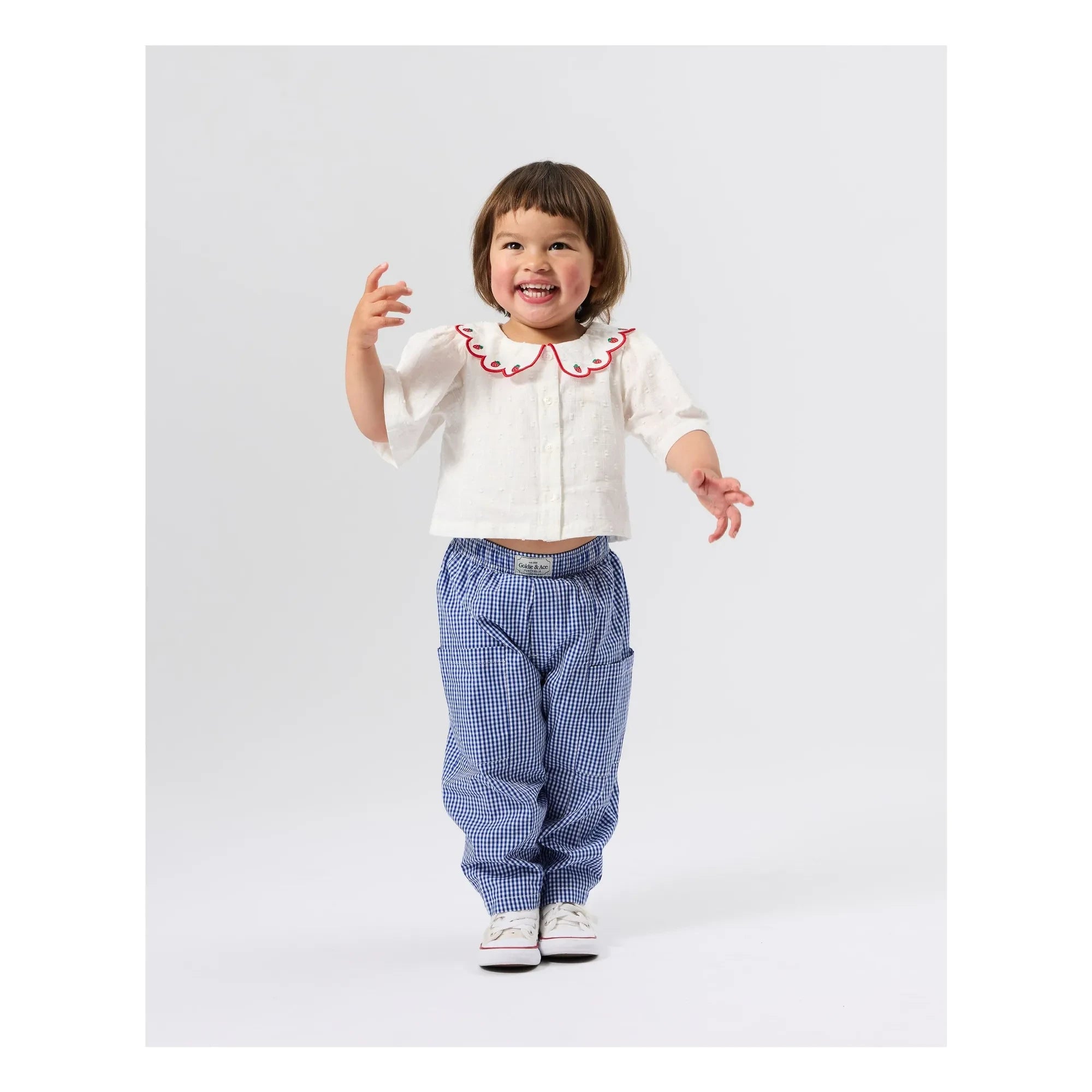Goldie + Ace - Strawberry Crop Blouse | Ivory